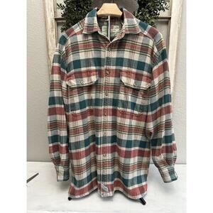Levi's Mens Worker Plaid Heavy Flannel Long Sleeve Button-Down Shirt Small